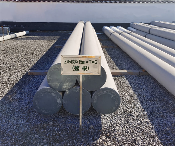 乌审430×15米×T×G终端电线杆